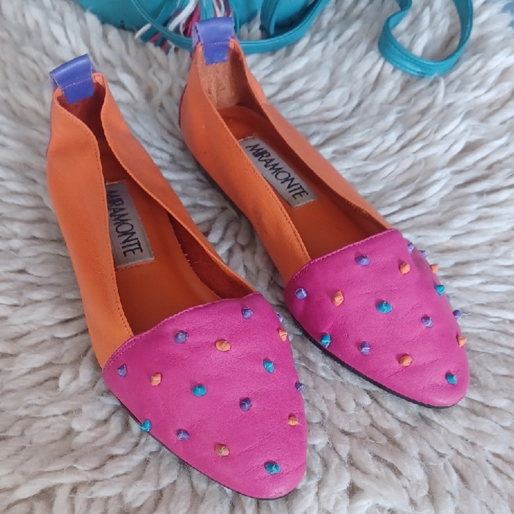 Vintage Colorful  Cute Flats